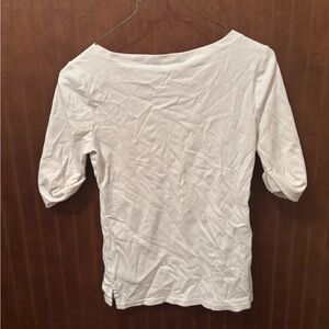 Lauren Moshi Classic White Blouse